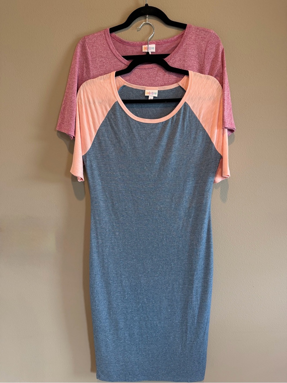 Bundle of 2 LuLaRoe Dresses Raglan Sleeves
